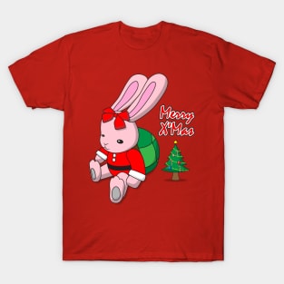 Turtle Rabbit Merry X'mas. T-Shirt